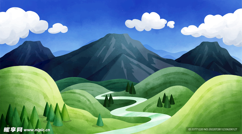 青山绿水自然风景