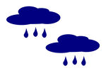 深蓝色云雨