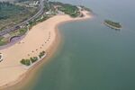 淄博文昌湖海滩航拍