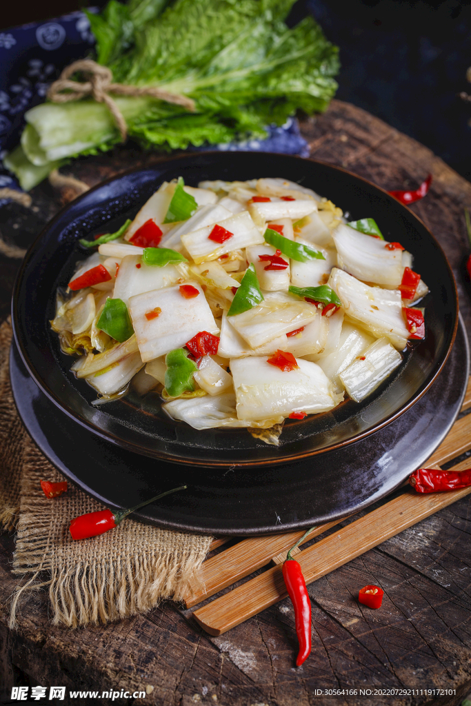 麻辣白菜美食
