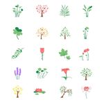 小清新植物花卉图标