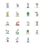 小清新植物盆栽图标