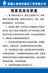 预算员岗位职责