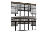 中式窗帘百叶帘3d模型