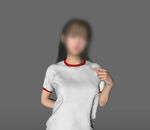 C4D模型小女孩