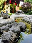 流觞曲水石狮