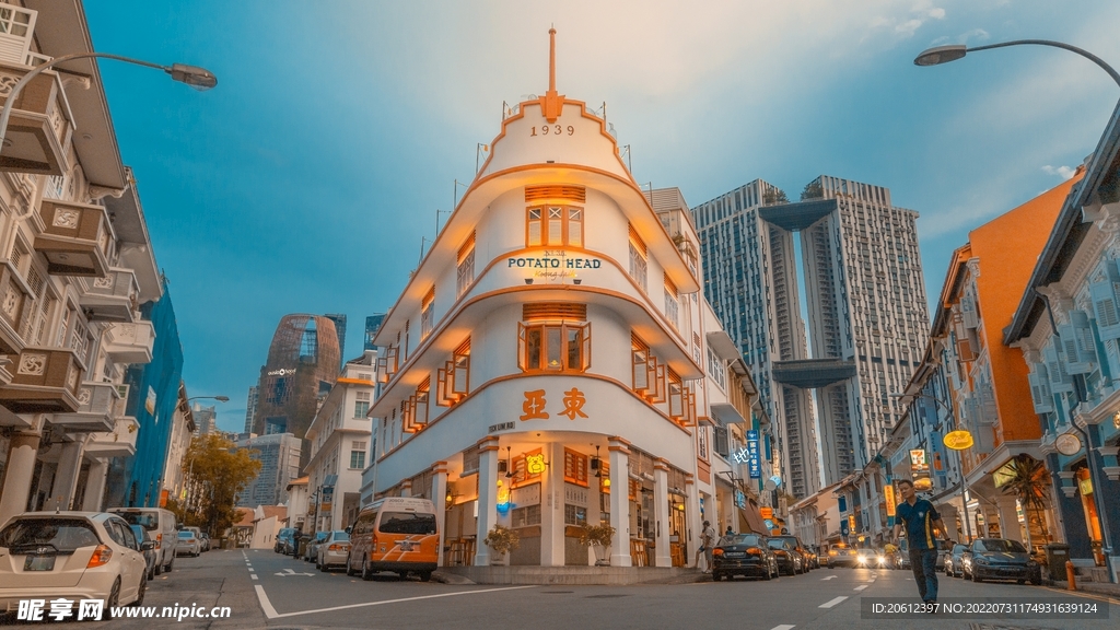 新加坡 城市 滨海 建筑 