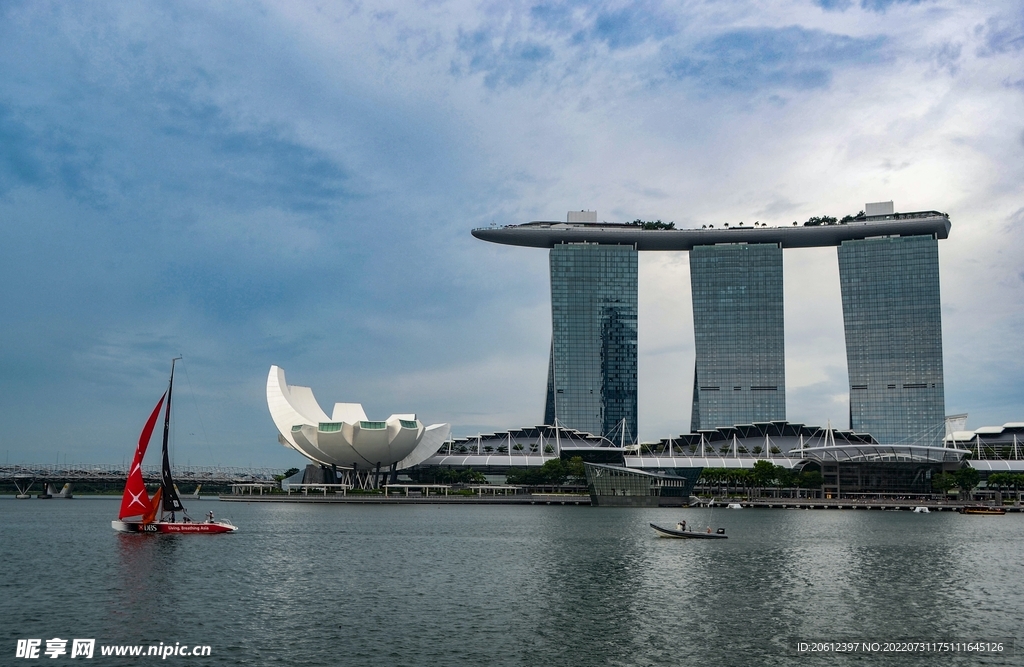 新加坡 城市 滨海 建筑 
