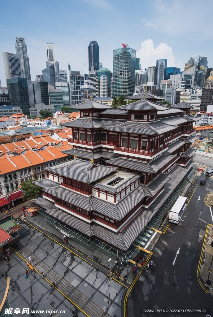 新加坡 城市 寺庙建筑