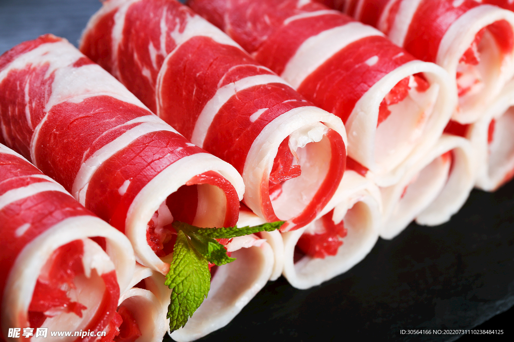 火锅肥牛食材