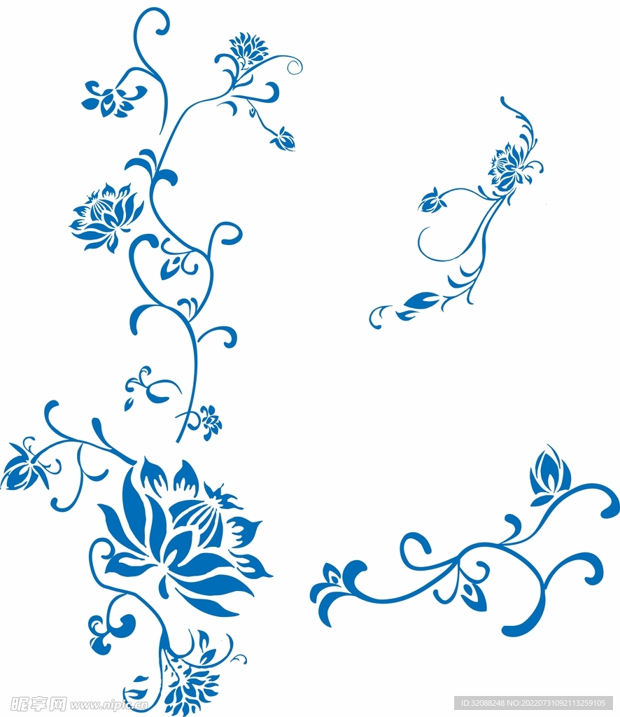 青花瓷花纹