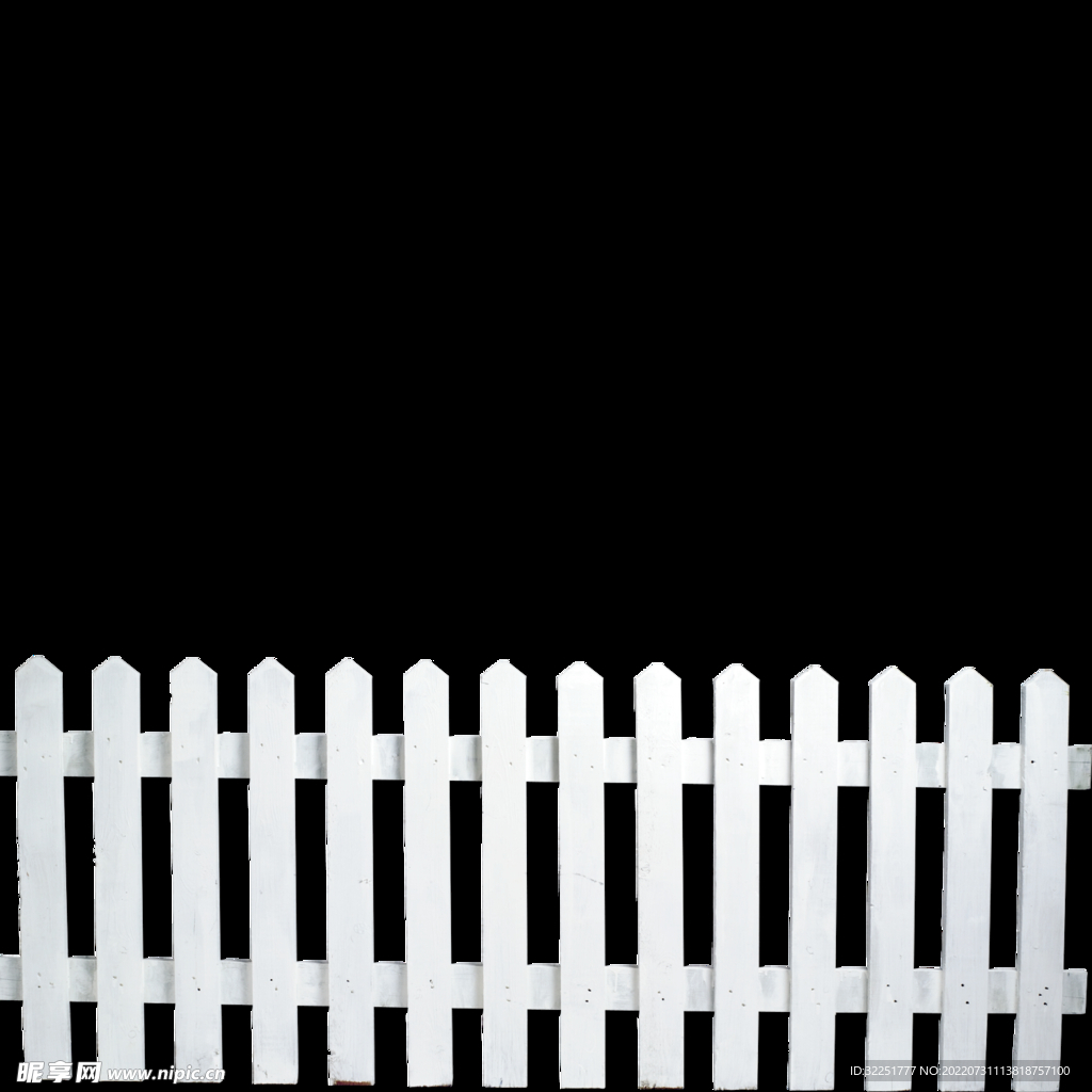 白色篱笆墙png图片素材