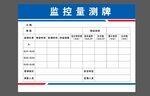 监控量测牌