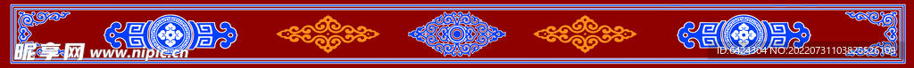 蒙古族花纹