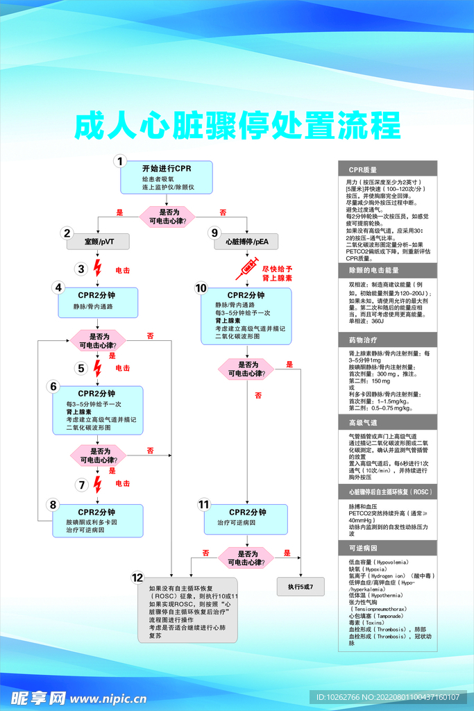 成人心脏骤停处置流程