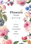 鲜花祝福卡