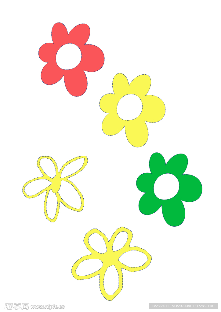 卡通花