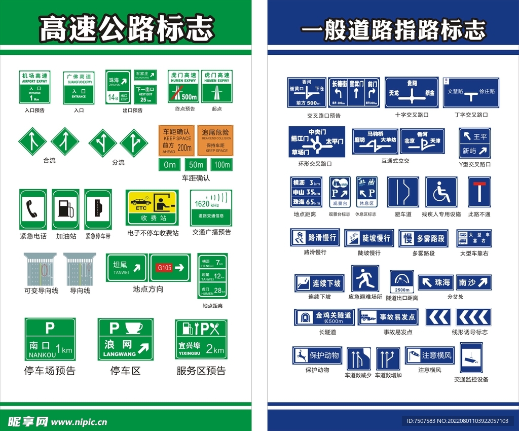 高速公路标志