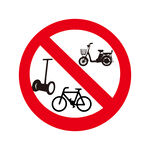 禁止电瓶车平衡车自行车