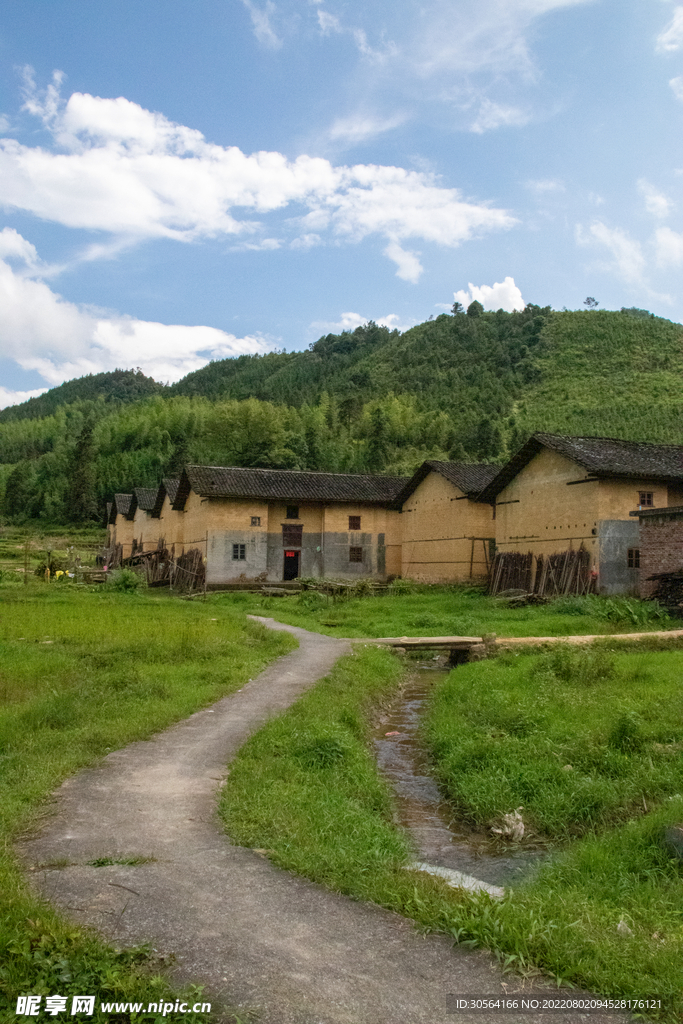 户外山区房屋村落