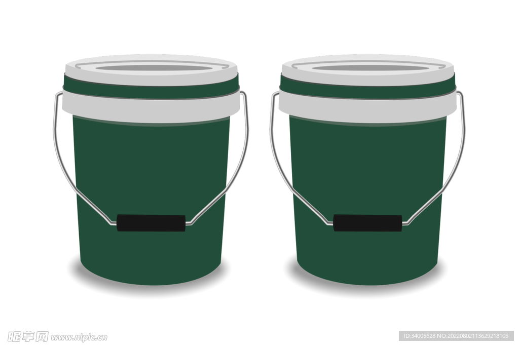 绿色油漆桶
