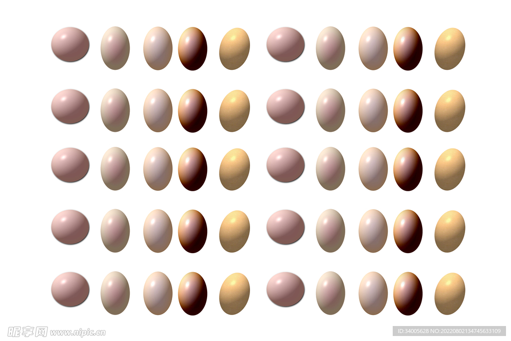 一排鸡蛋