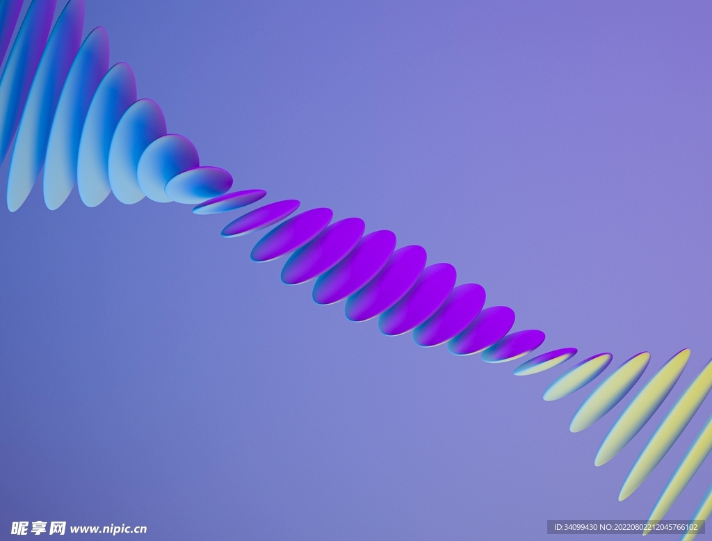 蓝紫色质感抽象潮流科技感图片