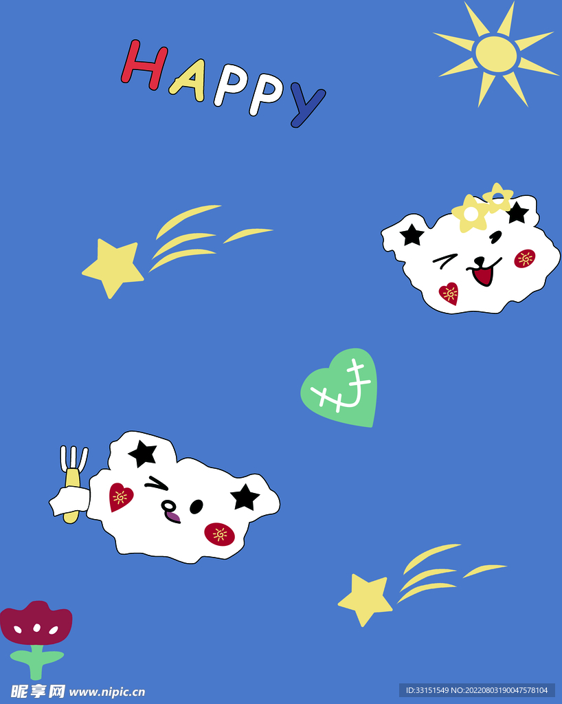 快乐小熊头