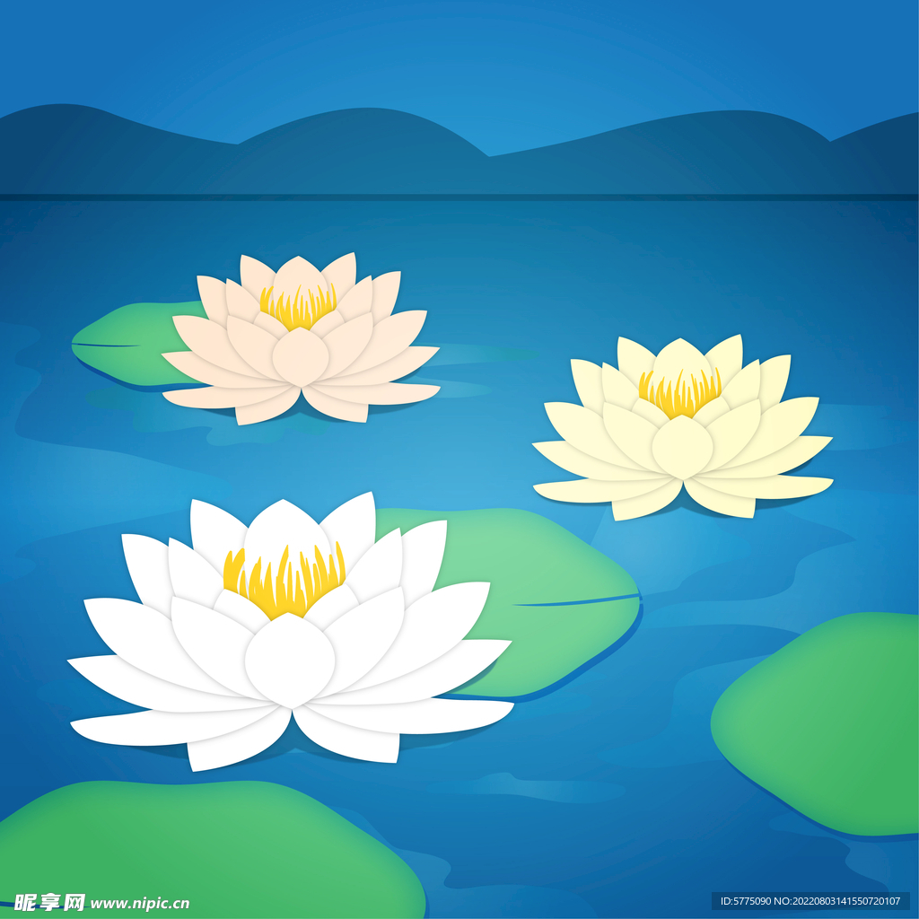 矢量荷花