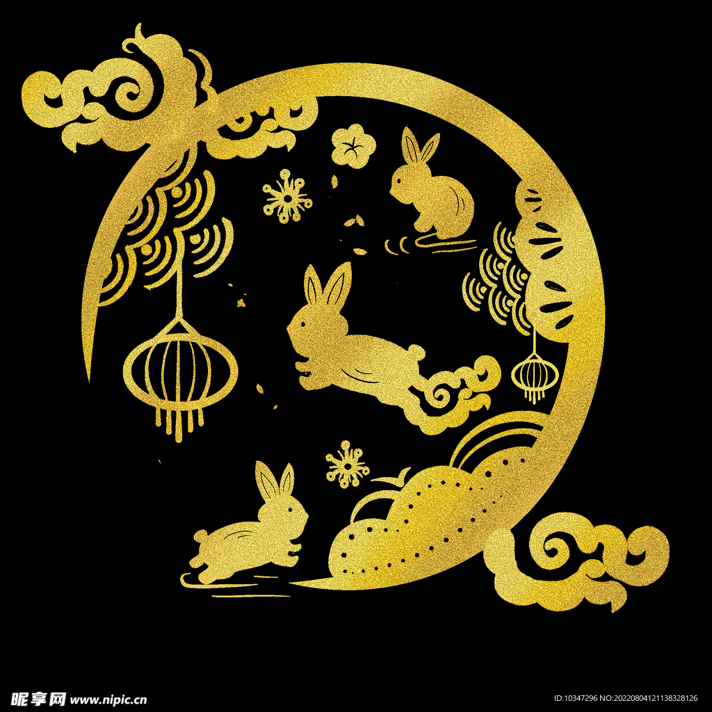 中秋玉兔 