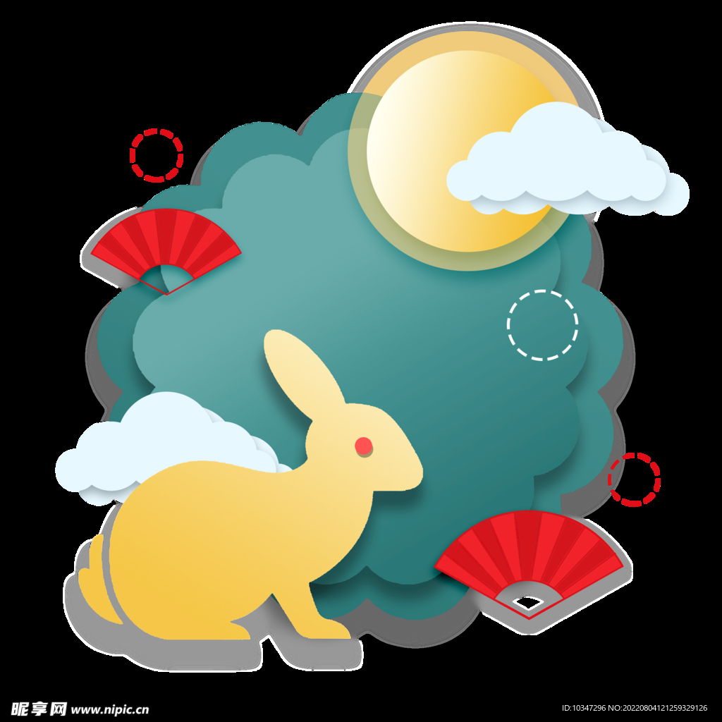 中秋玉兔  