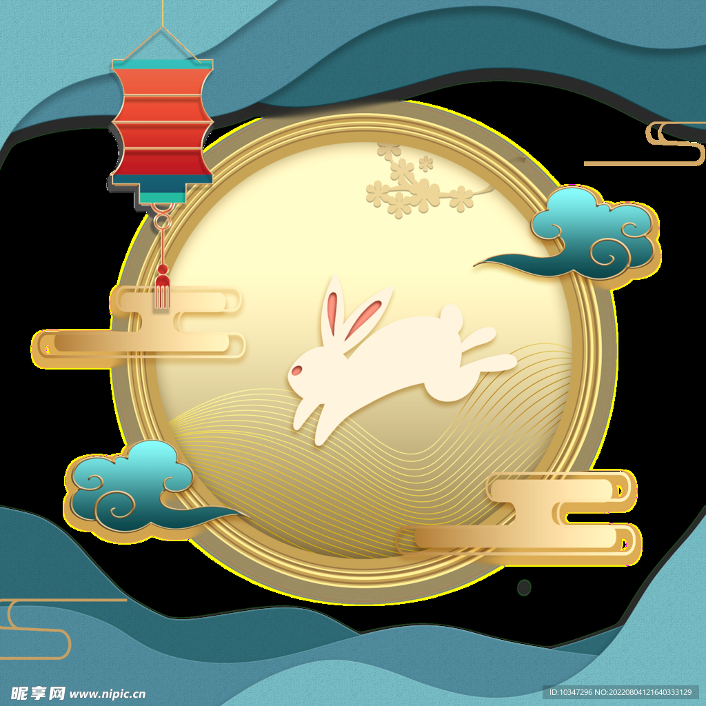 中秋国潮插画 