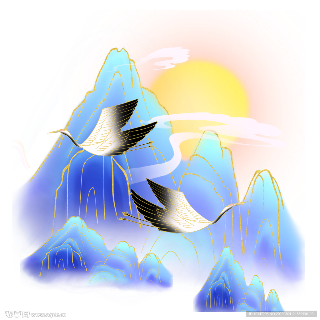 国潮插画 