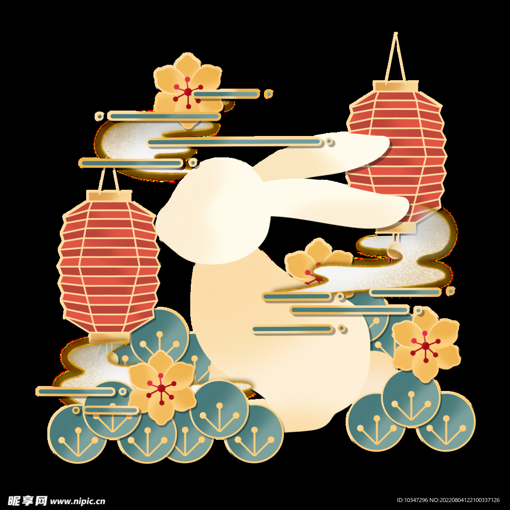 中秋玉兔 