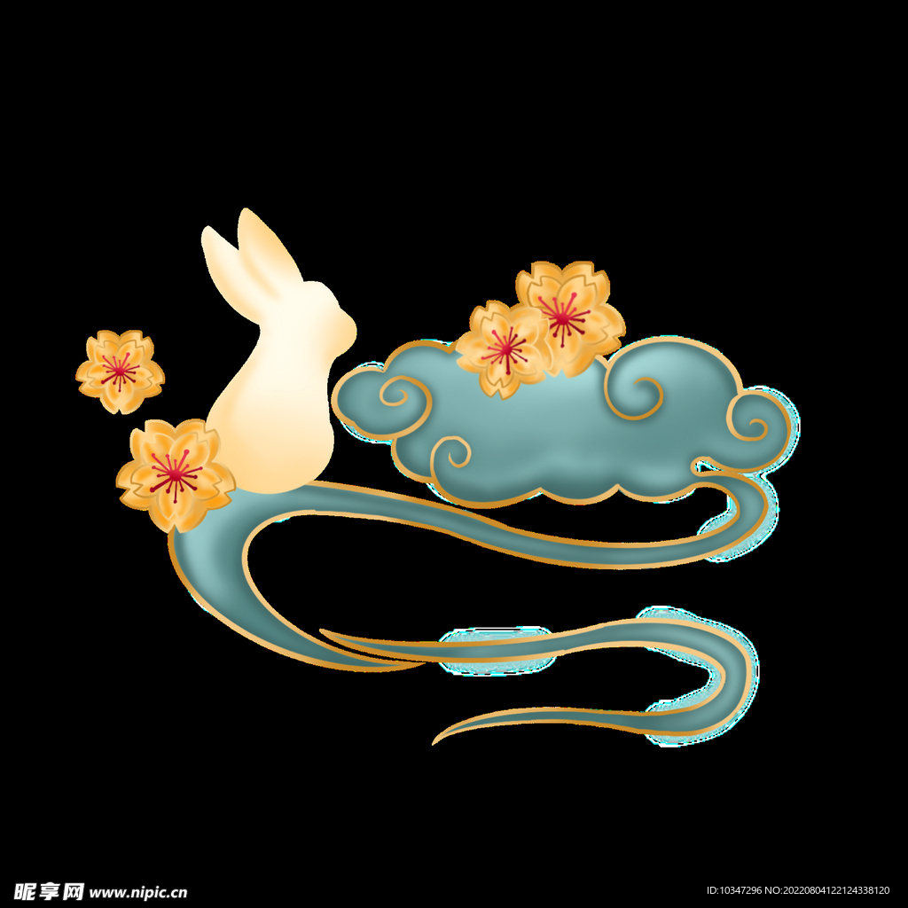 中秋玉兔  