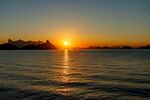 海平面地平线日落