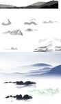 山水背景