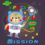 太空宇宙小熊