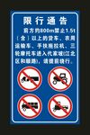 限行通告 标识标牌