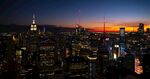 城市 纽约 鸟瞰 地平线 都市