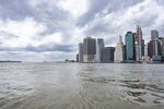 城市 纽约 鸟瞰 地平线 都市