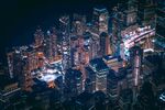 城市 纽约 鸟瞰 地平线 都市