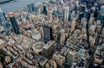 城市 纽约 鸟瞰 地平线 都市