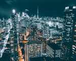 城市 纽约 鸟瞰 地平线 都市