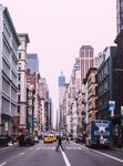 城市 纽约 鸟瞰 地平线 都市
