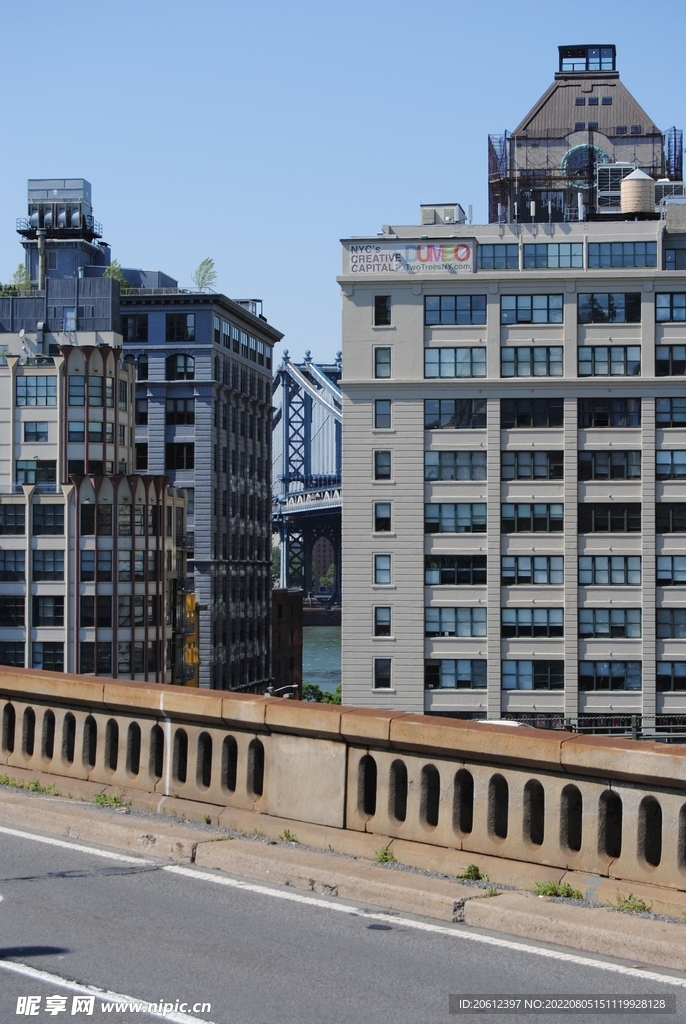 城市 纽约 鸟瞰 地平线 都市