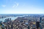 城市 纽约 鸟瞰 地平线 都市