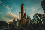 城市 纽约 鸟瞰 地平线 都市