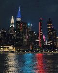 城市 纽约 鸟瞰 地平线 都市