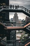 城市 纽约 鸟瞰 地平线 都市